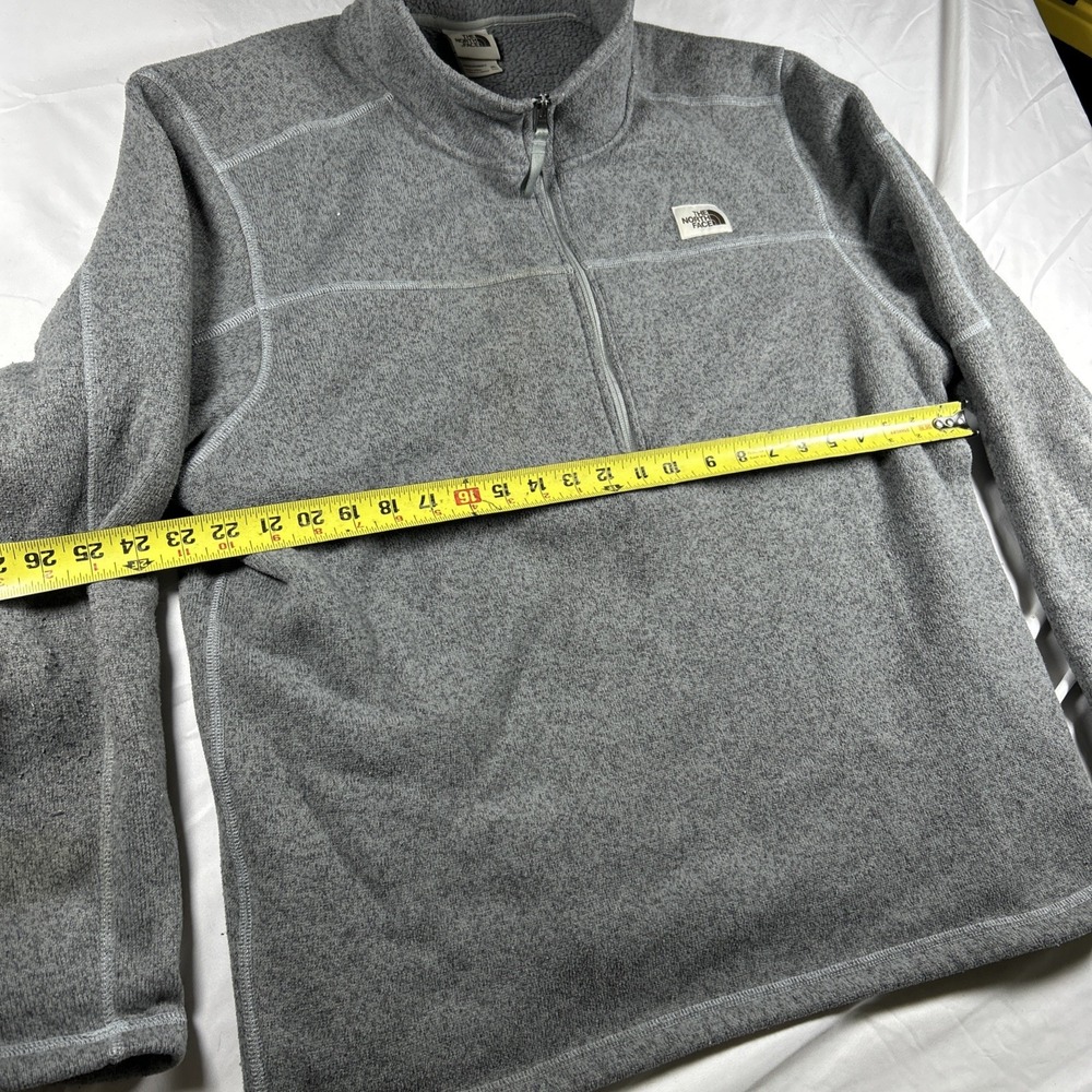The North Face Pullover Sweater Men's XXL Gray 1/2 Zip Soft Fleece Lined Outdoor - Picture 5 of 11